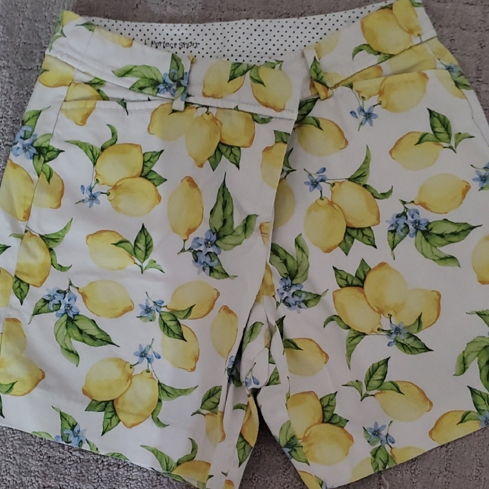 Talbots Summer White Lemon Shorts - Picture 3 of 5